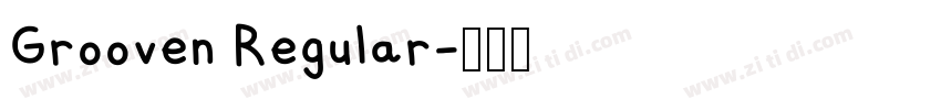 Grooven Regular字体转换